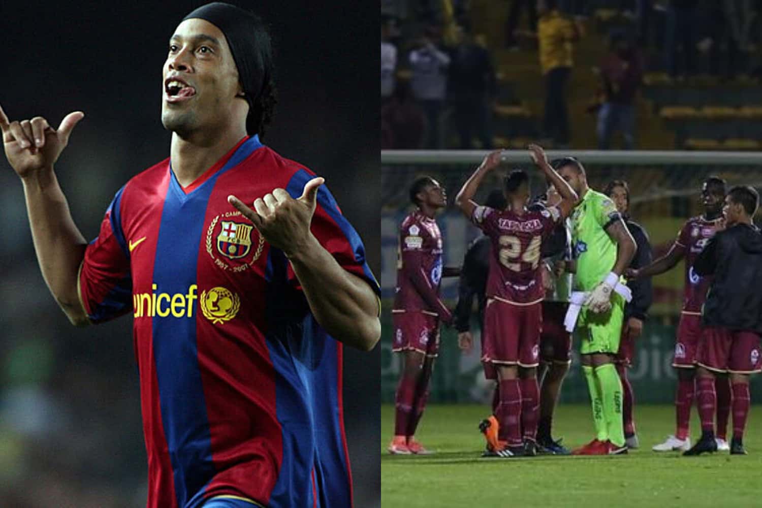 El jugador colombiano vive una particular situación que ya vivió el astro brasileño.
