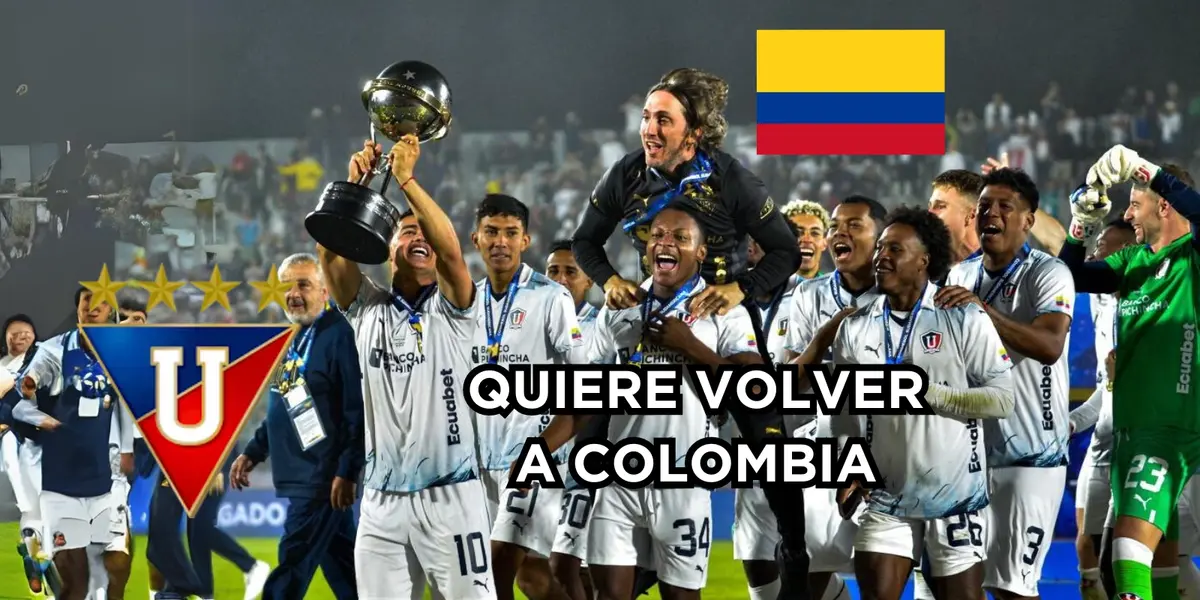 El jugador con pasado en LDU Quito quiere volver a Colombia.