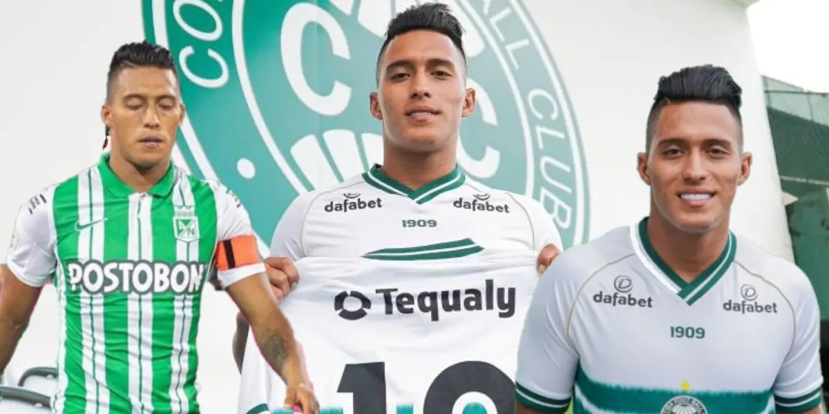 El jugador dejó Atlético Nacional para fichar con Coritiba de Brasil