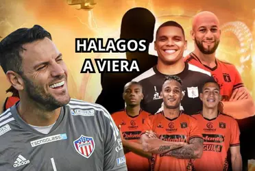 El jugador del América de Cali no paró en halagos con Sebastián Viera, el ex Junior FC.