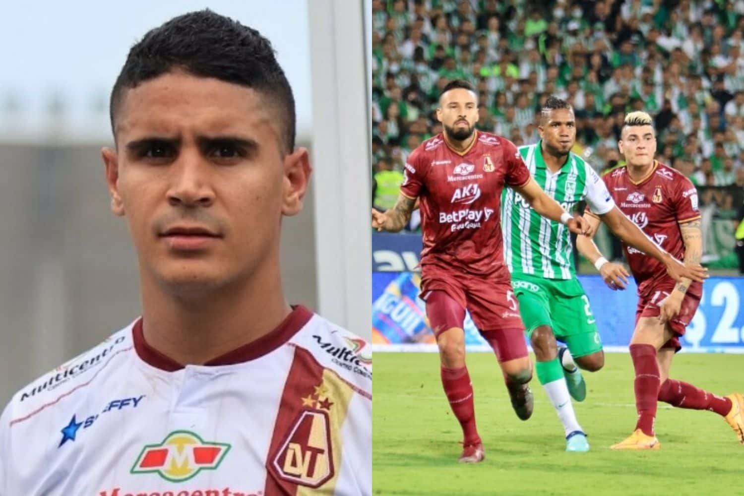 El jugador del cuadro pijao cometió un grave error en el partido ante Atlético Nacional