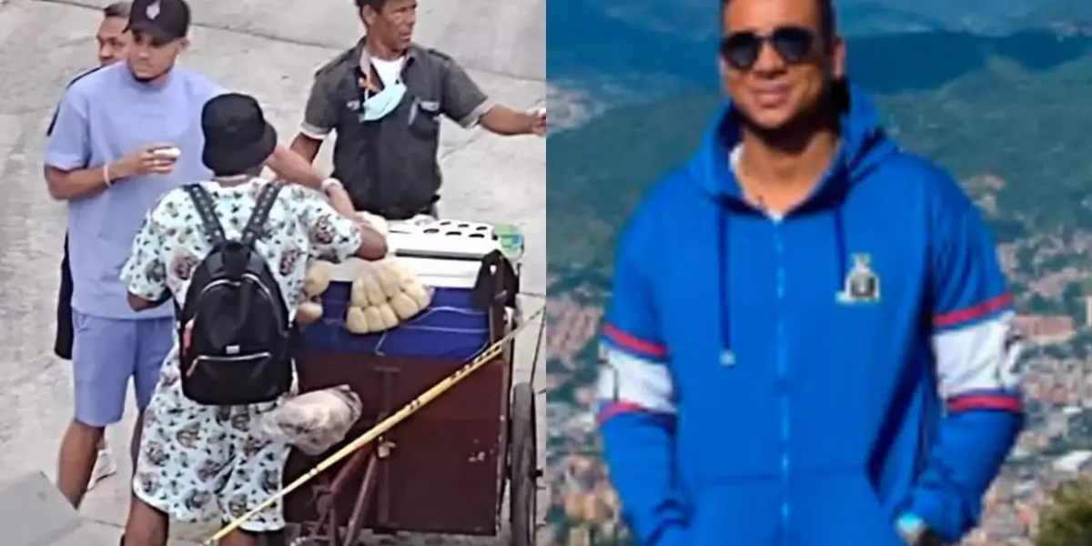 El jugador del Liverpool fiel a su estilo fue visto tomado tinto con pan en Colombia