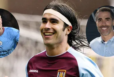 El jugador del Manchester City se rindió ante el exjugador Juan Pablo Ángel quien pasó por Aston Villa