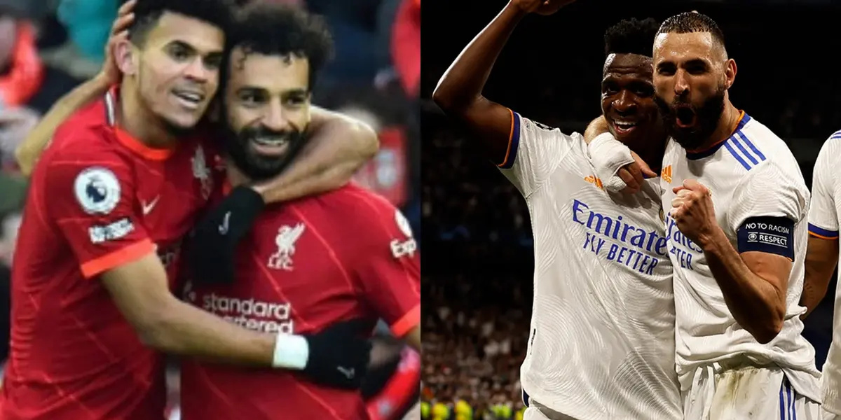 El jugador egipcio calentó con mucha anticipación la final contra el Real Madrid y al colombiano Luis Díaz le tocará ser protagonista en esa dura pelea por el título.