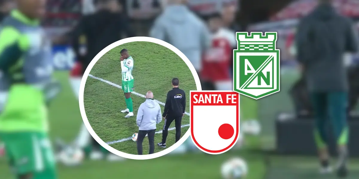 El jugador encendió las alarmas en El Campín y todos los ojos se pusieron sobre Andrés Román.  Foto: Escudoteca y Captura de Win Sports