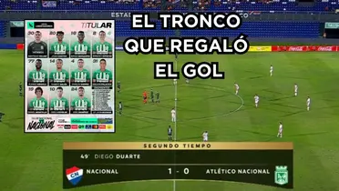 El jugador era una mata de nervios y errores. Foto captura de pantalla de ESPN, titular de Nacional de Twitter @nacionaloficial.