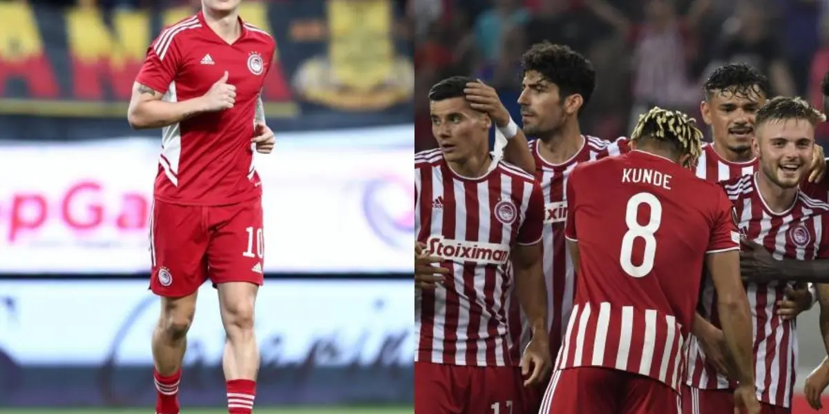El jugador es nuevo jugador de Olympiacos con quien ya debutó en la liga de Grecia