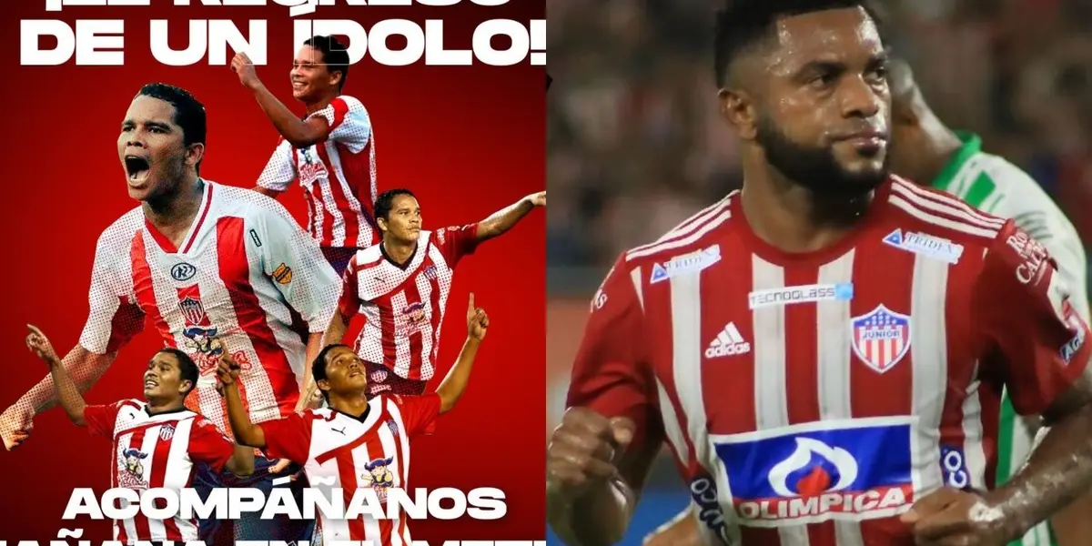 El jugador es nuevo refuerzo del Junior de Barranquilla y estará por dos temporadas