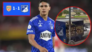 El jugador está en un bajo nivel en Millonarios (Fotos: El Espectador, X, Azul Total)