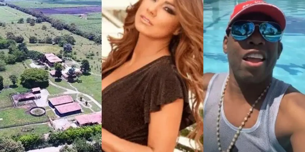 El jugador Faustino Asprilla hace poco tiempo invitó a Esperanza Gómez a su finca.