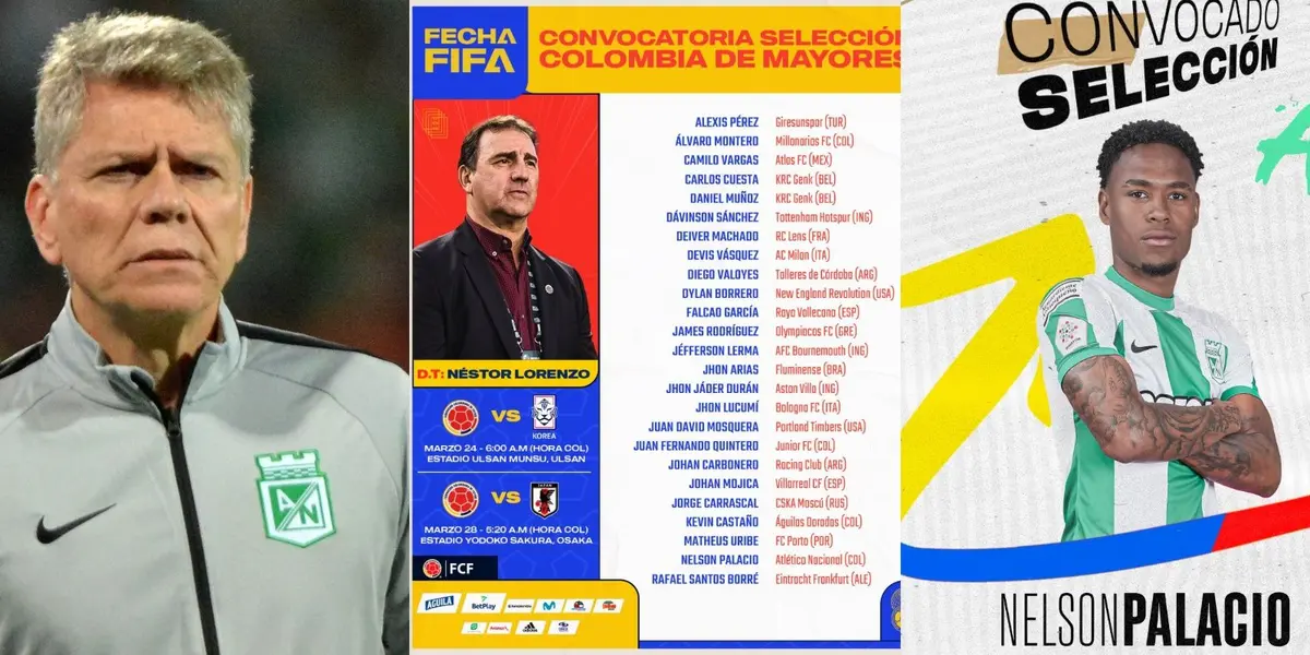 El jugador fue el único llamado por Néstor Lorenzo a la selección Colombia