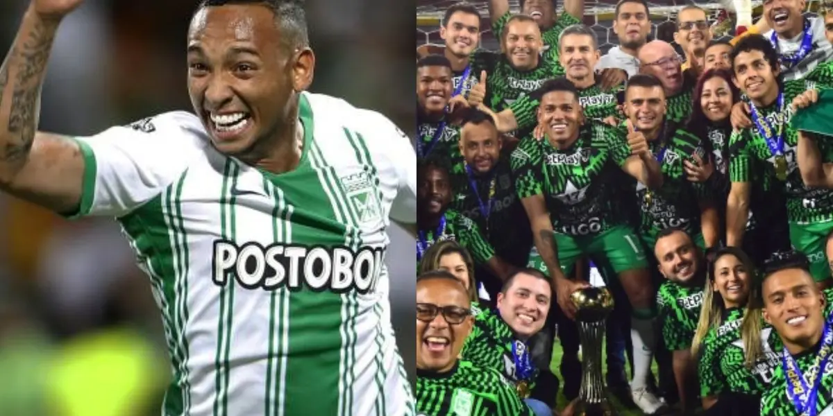 El jugador fue la figura con Atlético Nacional, pero vivió una insólita situación en el momento de la premiación