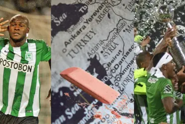 El jugador fue un crack con la camiseta de Atlético Nacional con quien ganó la Copa Libertadores