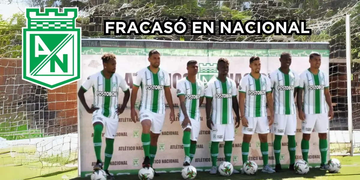 El jugador fue un fichaje que llamó la atención en Atlético Nacional, pero al final fue uno más del montón.