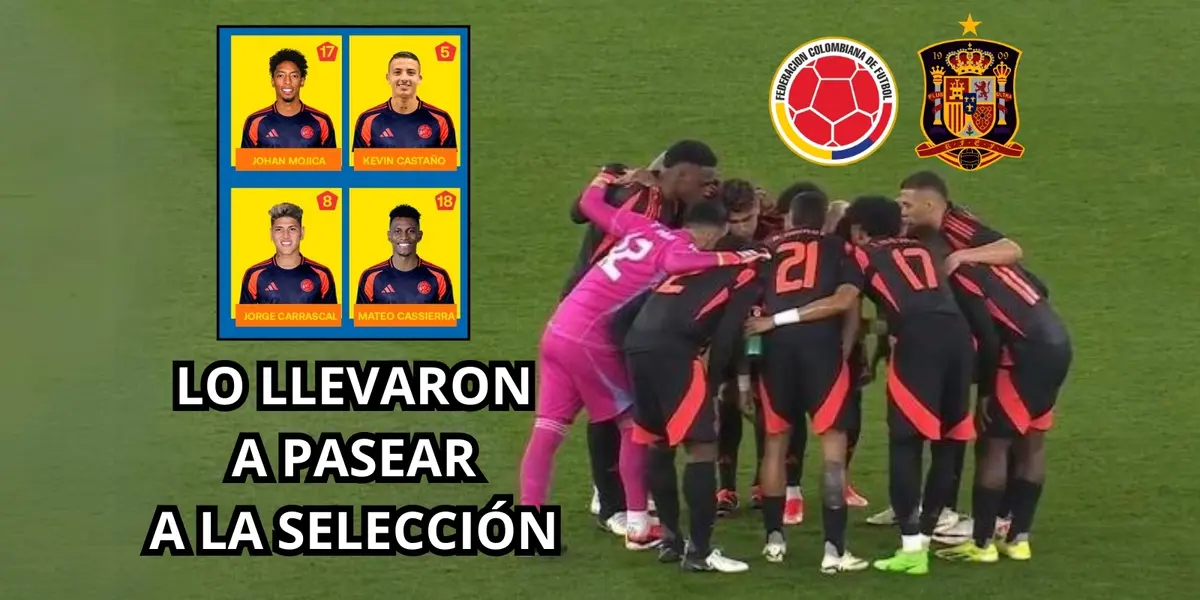 El jugador fue un pecho frío contra España. Foto captura de pantalla de RCN TV y FCF en Twitter.