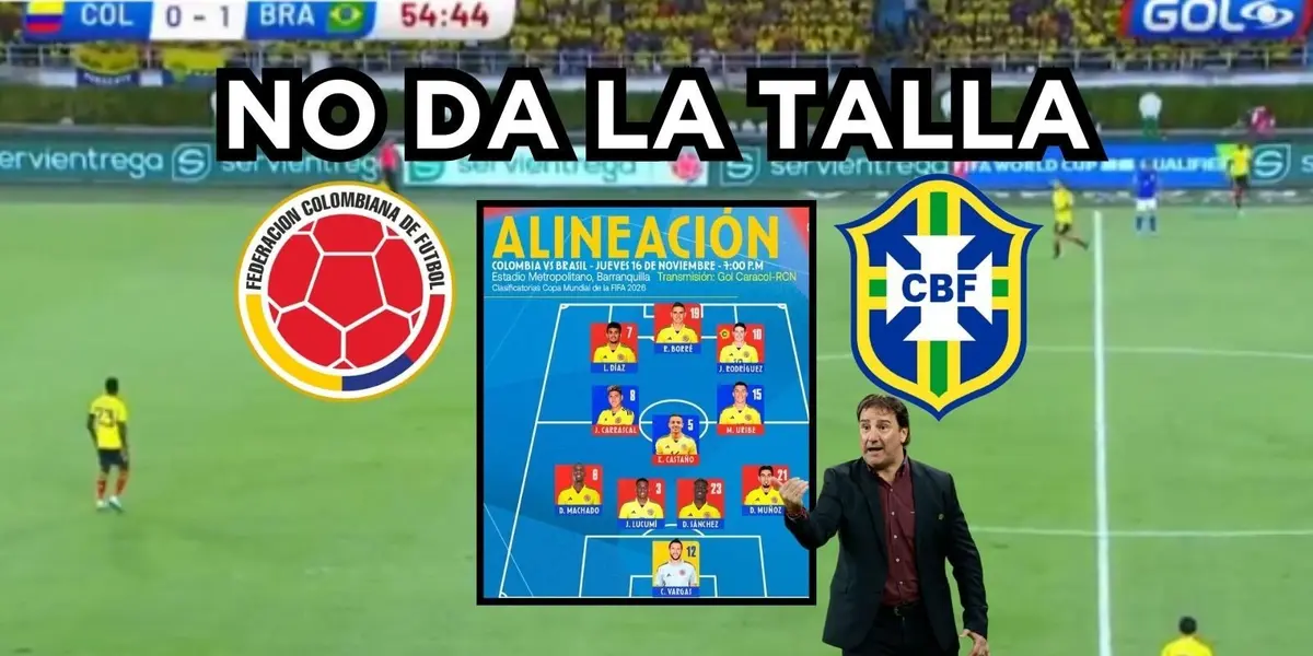 El jugador fue uno de los peores de Colombia contra Brasil.