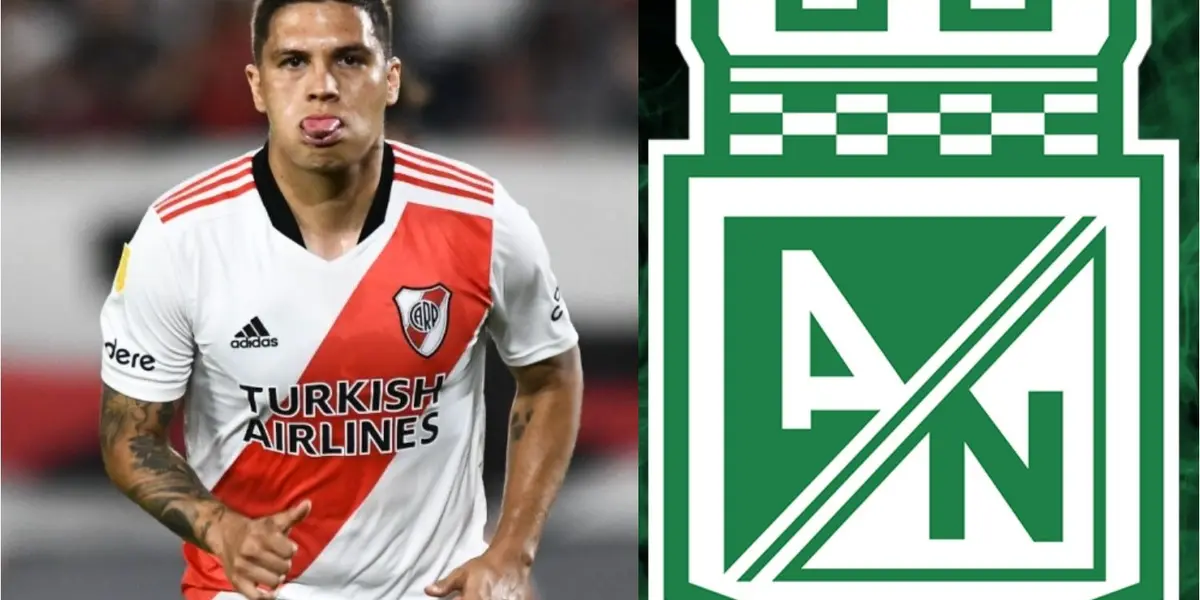 El jugador no ha definido su futuro en River Plate y habló sobre Atlético Nacional