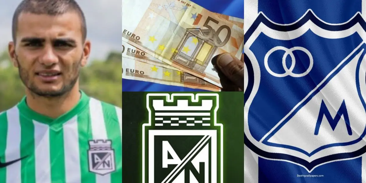 El jugador no ha rendido como se esperaba en Atlético Nacional y ahora tiene un insólito valor