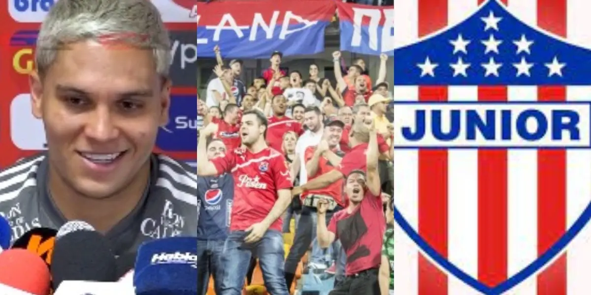 El jugador habló sobre su presente en Junior y le dio un golpe a Independiente Medellín