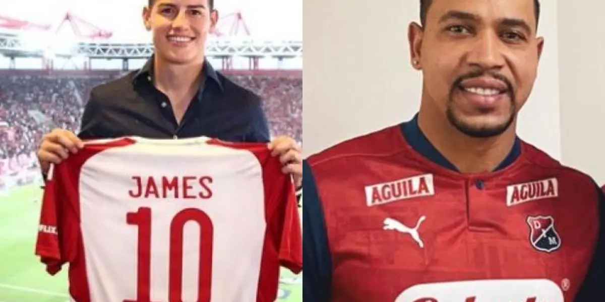 El jugador de Independiente Medellín reveló detalles sobre la conversación que tuvo con James Rodríguez