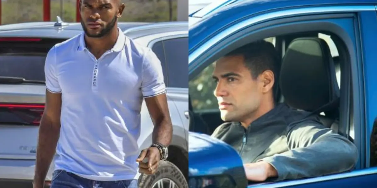 El jugador Miguel Ángel Borja en las redes sociales ha presumido su lujoso auto, caso contrario a Radamel Falcao. 