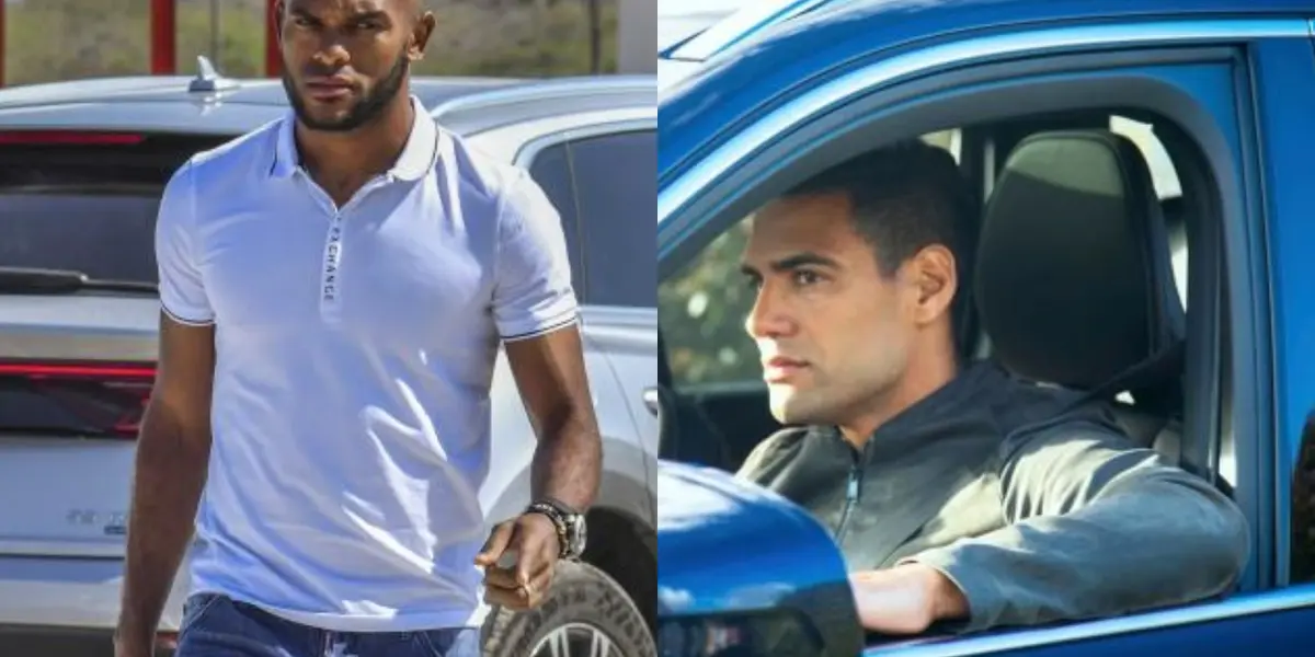 El jugador Miguel Ángel Borja en las redes sociales ha presumido su lujoso auto, caso contrario a Radamel Falcao.