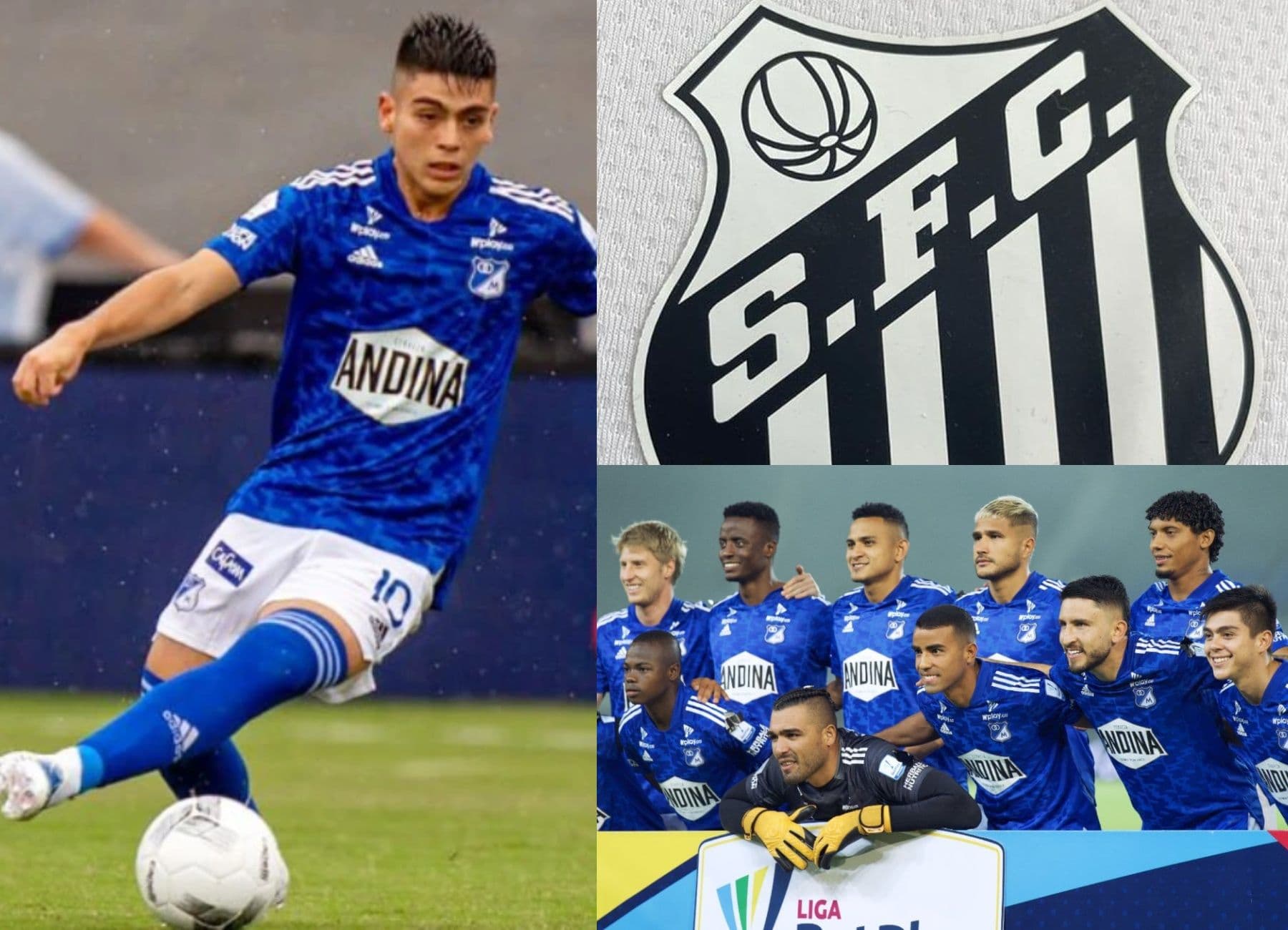 El jugador de Millonarios estaría cerca de ser nuevo jugador de Santos de Brasil