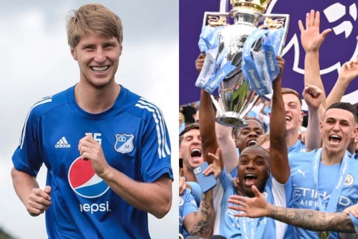 El jugador de Millonarios publicó en sus redes sociales lo que hizo en Colombia con una estrella del Manchester City