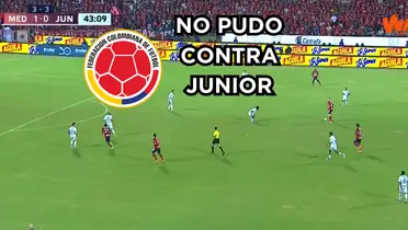 El jugador quiere ser llamado por Lorenzo. Foto captura de pantalla Win Sports, logo FCF de Wikipedia.