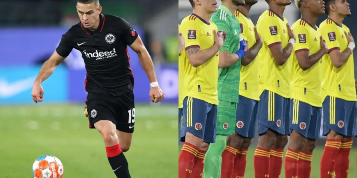 El jugador Rafael Santos Borré habló sobre la Selección Colombia luego del partido de Frankfurt en la Europa League.