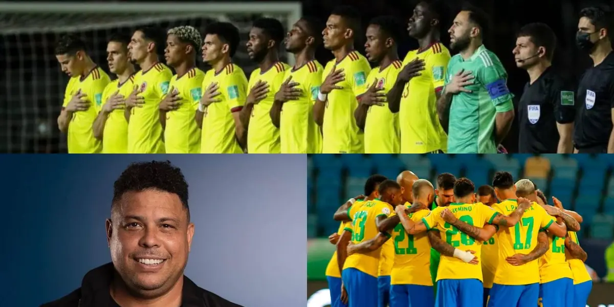 El jugador recibió la bendición de Ronaldo Nazario en Brasil y este eligió a dos jugadores de la Selección Colombia en su once ideal.
