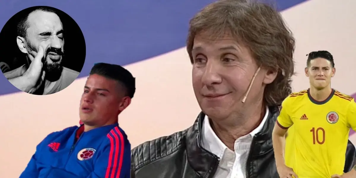 El jugador recibió un tremendo sablazo del periodista argentino