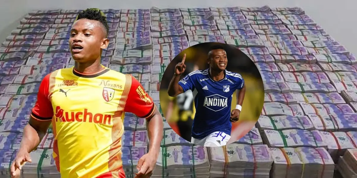 El jugador salió de Millonarios como una gran estrella y su realidad es muy diferente en Lens