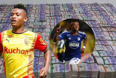 El jugador salió de Millonarios como una gran estrella y su realidad es muy diferente en Lens