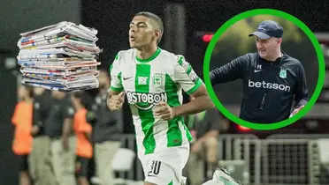 El jugador tuvo su debut como titular en Atlético Nacional vs Deportivo Pasto (Fotos: ESPN, Caracol Radio, redes nacional)