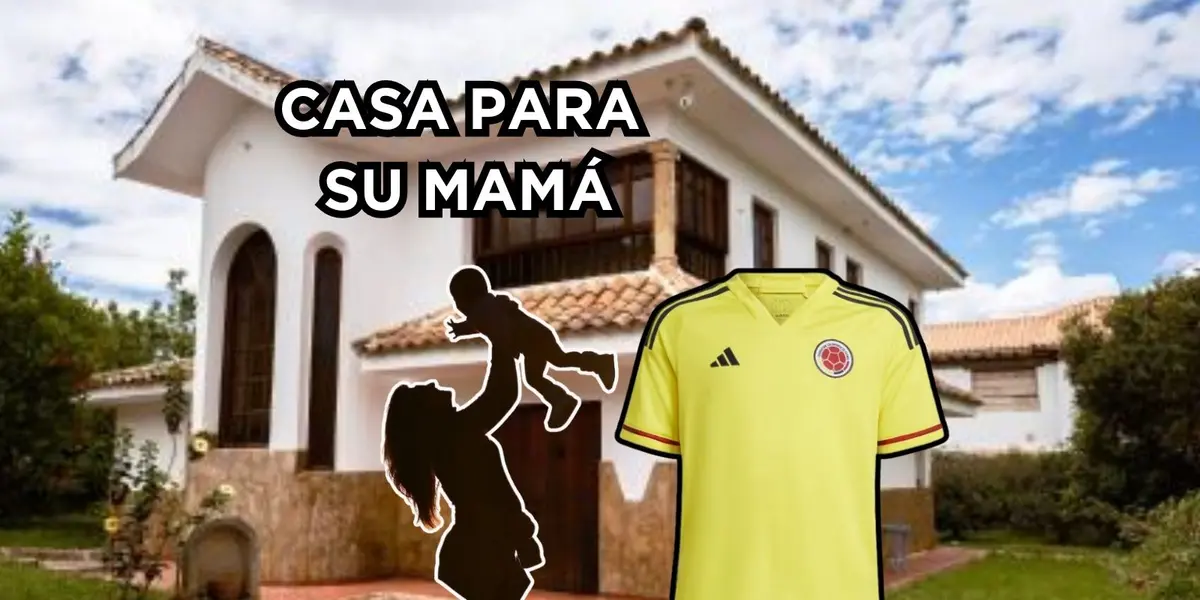 El jugador tuvo un gran paso por la Selección Colombia a punta de goles le hizo la casa a su mamá.