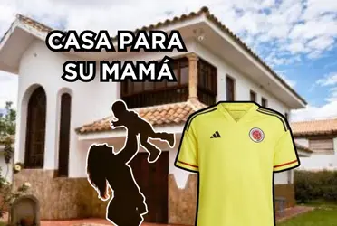 El jugador tuvo un gran paso por la Selección Colombia a punta de goles le hizo la casa a su mamá.