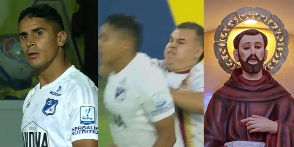 El jugador tuvo una insólita acción previo a que fuera agredido por un hincha del Deportes Tolima