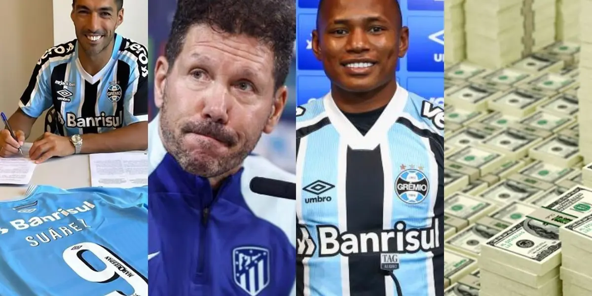 El jugador uruguayo es nuevo jugador de Gremio de Brasil donde milita el colombiano Jaminton Campaz