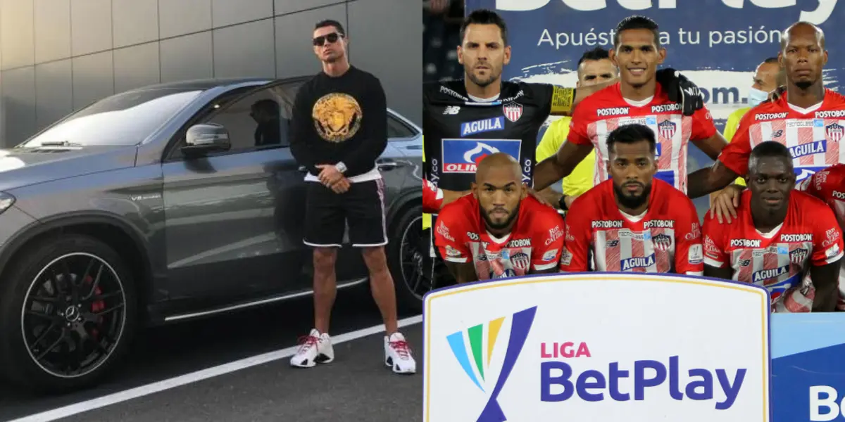 El junior de Barranquilla es uno de los equipos con mayor poder adquisitivo de la liga colombiana y uno de sus delanteros tiene dos autos de lujo.