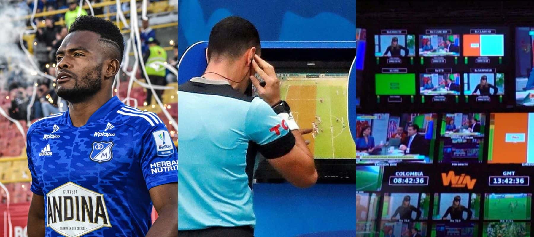 El lateral fue titular con Millonarios y tuvo una insólita acción que pudo condicionar al azul