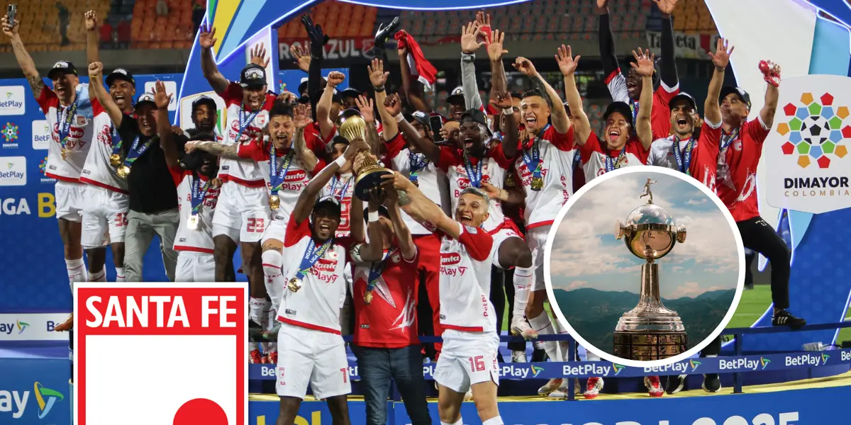 El León conquistó la décima y así quedan los cupos internacionales de cara a 2026 Foto: Conmebol, Independiente Santa Fe y Escudoteca