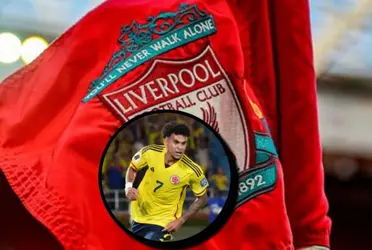 El Liverpool estuvo pendiente de Luis Díaz y de lo que hizo con la Selección Colombia, lo recibieron de regreso en Inglaterra.