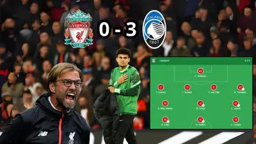 El Liverpool fue goleado por el Atalanta en Inglaterra. Foto tomada de NBC Sport y Win Sports.