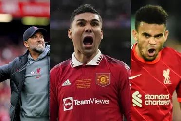 El Liverpool de Jürgen Klopp y Luis Díaz está atento con lo que hace Casemiro y el Manchester United.