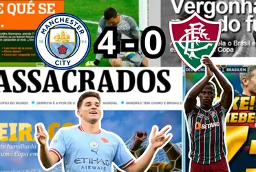 El Manchester City masacró por goleada al Fluminense de Brasil.