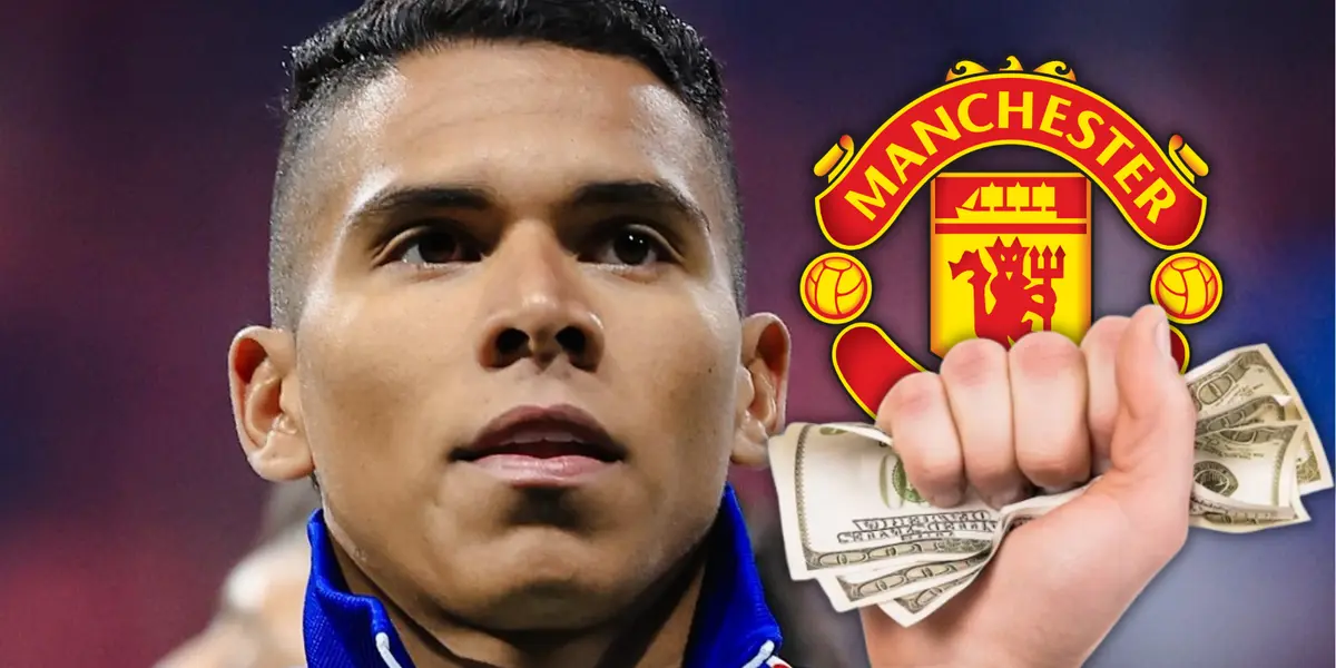 El Manchester United tendría que pagar una fuerte suma si quiere quedarse con Kevin Mier. Foto: Cruz Azul, Escudoteca y Pexels