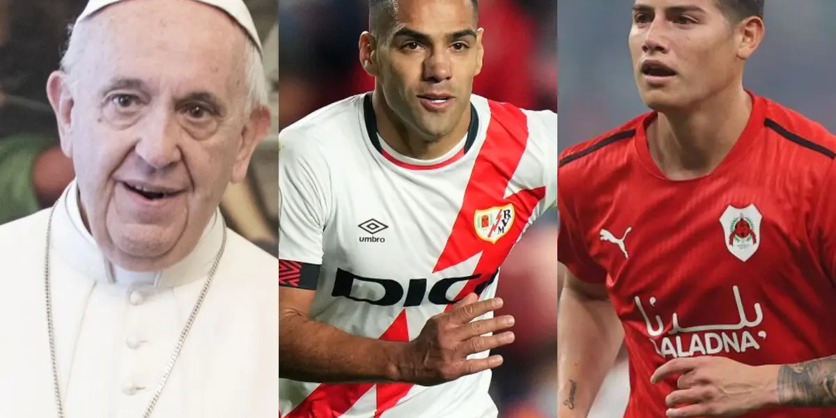 El máximo pontífice recibió la camiseta de un club donde milita un jugador colombiano que ha tenido buen presente en el equipo.