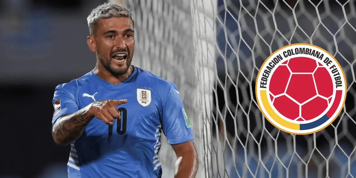 El mediocampista uruguayo, Giorgian De Arrascaeta, calentó la previa del partido contra Colombia.