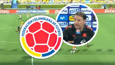 El mensaje de Lorenzo tras el empate encendió las alarmas en la Selección. Foto: FCF, Escudoteca y Captura de Gol Caracol